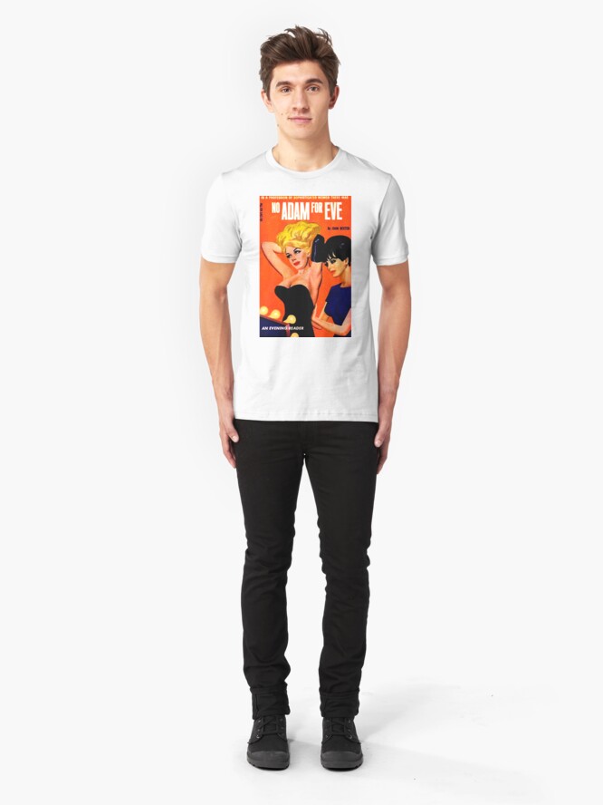 Alternate view of "No Adam For Eve" Slim Fit T-Shirt