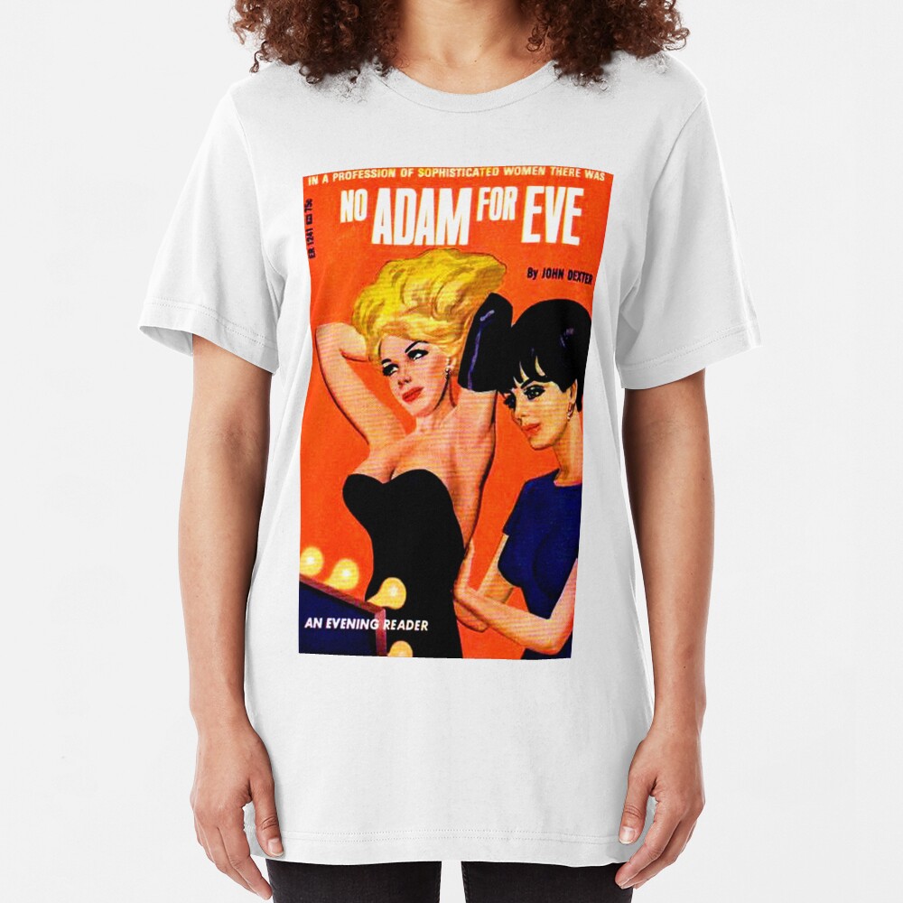 "No Adam For Eve" Slim Fit T-Shirt