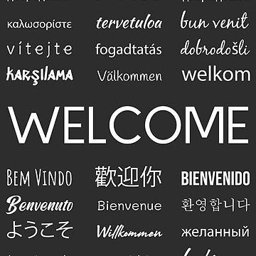 Welcome phrase in different languages Coffee Mug for Sale by brunohurt