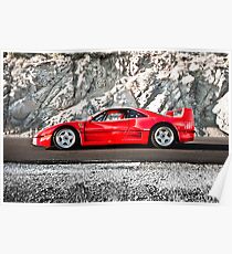 Ferrari F40 | Earth Scraper Poster