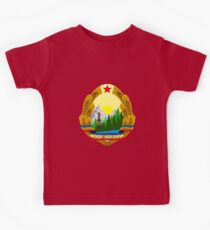 Socialist Romania Emblem Kids Tee