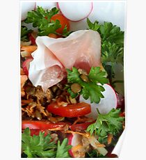 Lentil Salad With Country Bacon Poster