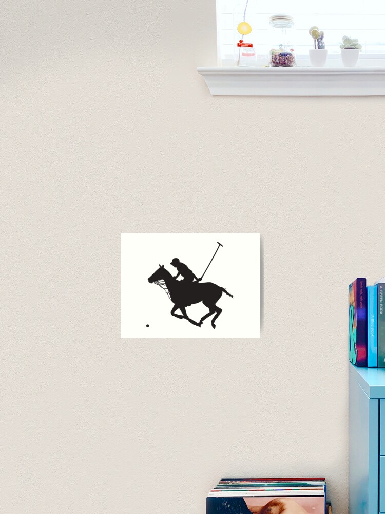 Polo Pony Silhouette Art Print By Mkoudis Redbubble