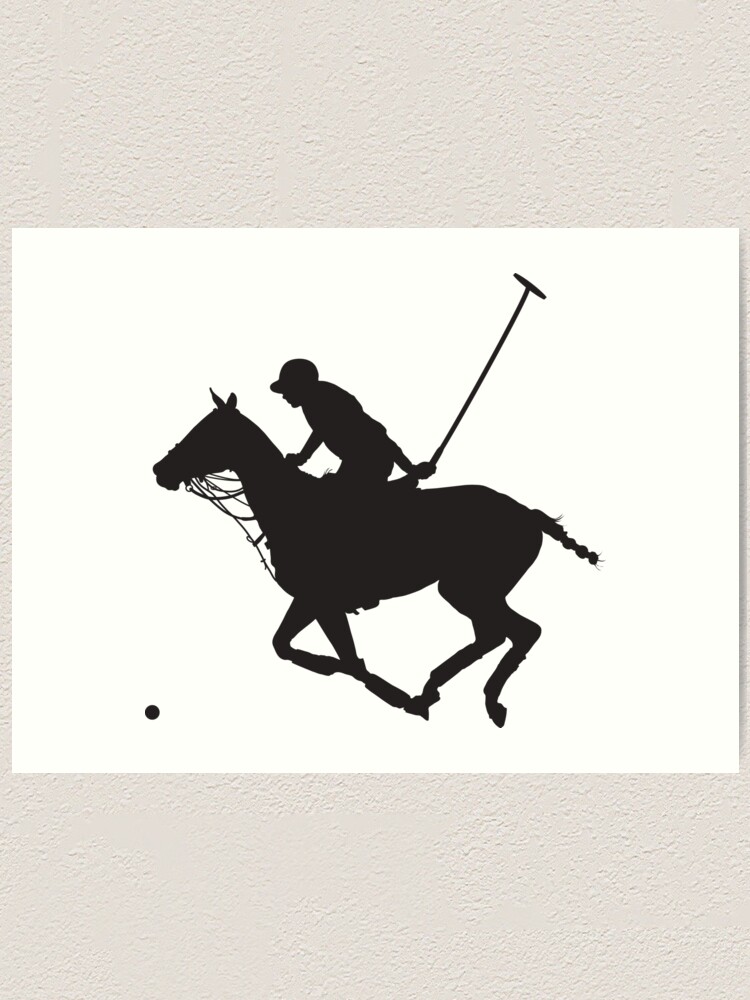 Polo Pony Silhouette Art Print By Mkoudis Redbubble