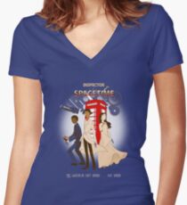 Inspector Spacetime II Women's Fitted V-Neck T-Shirt