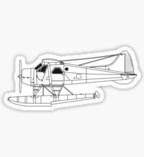 de Havilland Canada (DHC-2) Beaver Blueprint Sticker
