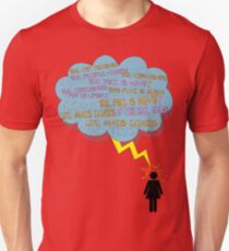 life makes ECHOES. (stick girl.) Unisex T-Shirt