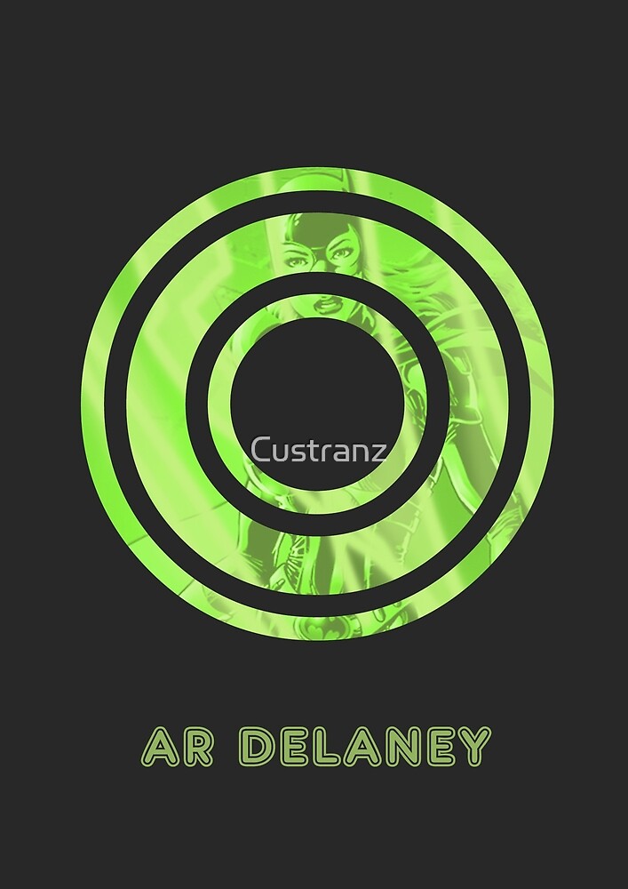 "AR Delaney Font Iconic Charactography O" by Custranz Redbubble