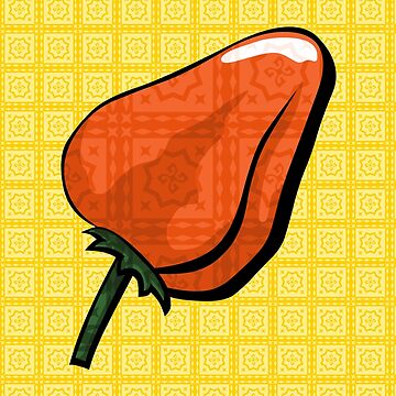 Artwork thumbnail, Habanero Chili Pepper by ValerieDesigns