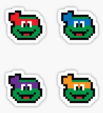Teenage Mutant Pixel Turtles 2 Sticker