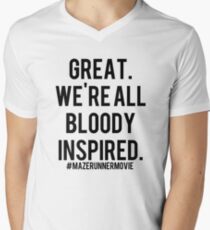 seriously minho get your shit together Men's V-Neck T-Shirt