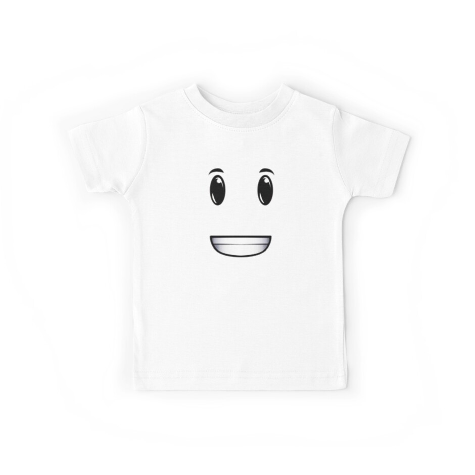 Roblox Friendly Face Kids T Shirt By Zenappuk Redbubble - roblox finn mccool face t shirt by zenappuk redbubble