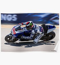 Jorge Lorenzo at laguna seca 2013 Poster