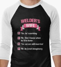 WELDER'S WIFE Men's Baseball ¾ T-Shirt