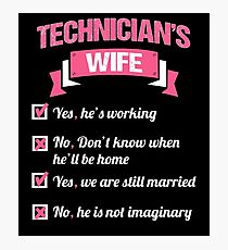 TECHNICIAN'S WIFE Photographic Print