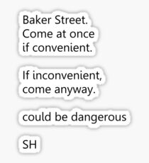 Sherlock Holmes text message Sticker