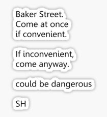 Sherlock Holmes text message (small) Sticker