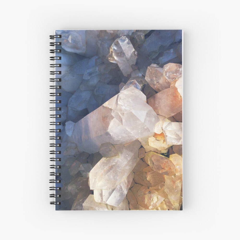 "Quartz Crystal" Spiral Notebook by ALICIABOCK Redbubble