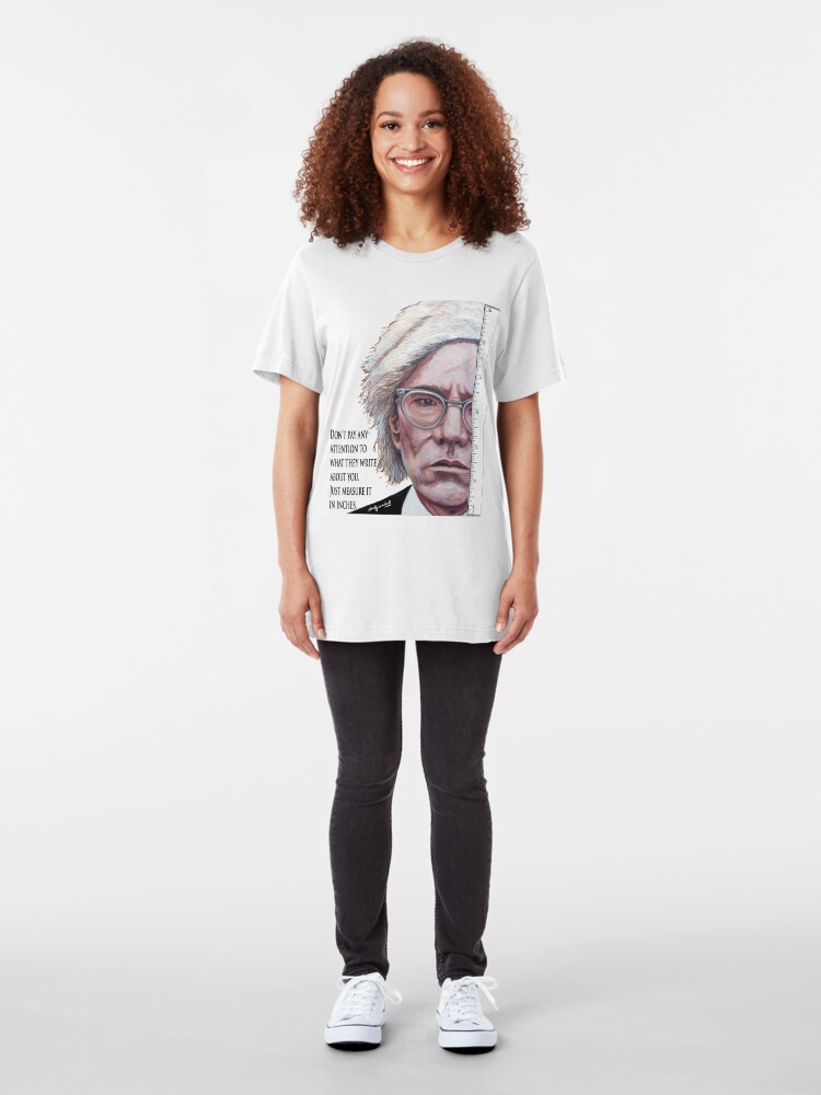 Alternate view of Advice from Warhol Slim Fit T-Shirt