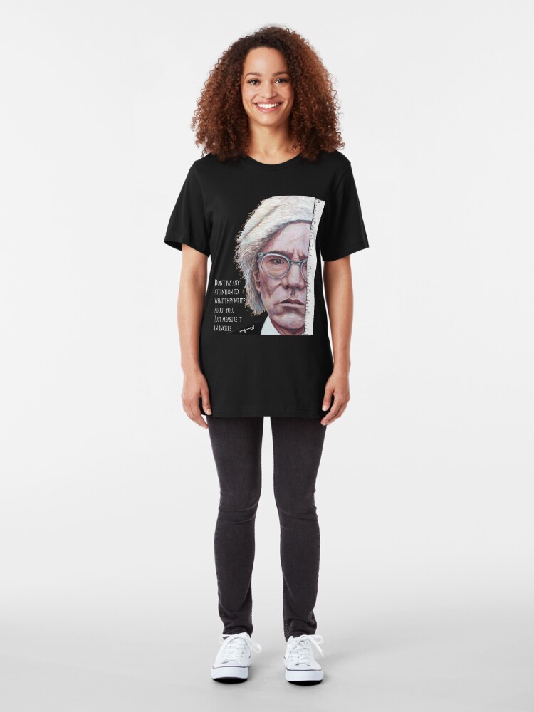 Alternate view of Advice from Warhol Slim Fit T-Shirt