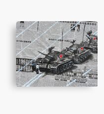 Tank Man of Tiananmen Canvas Print