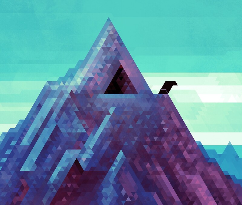 "Crystal Mountain" Art Prints by etall | Redbubble