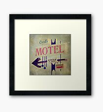 Carl's Motel Framed Print