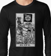 Death Tarot Card - Major Arcana - fortune telling - occult Long Sleeve T-Shirt