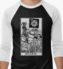Death Tarot Card - Major Arcana - fortune telling - occult Men's Baseball ¾ T-Shirt