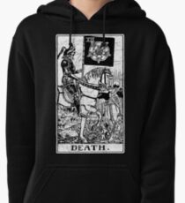 Death Tarot Card - Major Arcana - fortune telling - occult Pullover Hoodie