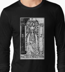 The High Priestess Tarot Card - Major Arcana - fortune telling - occult Long Sleeve T-Shirt