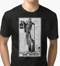 The Hermit Tarot Card - Major Arcana - fortune telling - occult Tri-blend T-Shirt