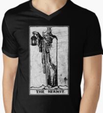 The Hermit Tarot Card - Major Arcana - fortune telling - occult Men's V-Neck T-Shirt