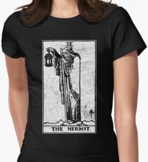 The Hermit Tarot Card - Major Arcana - fortune telling - occult Women's Fitted T-Shirt