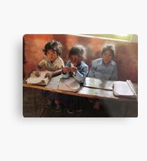 School children, Sarlahi, Nepal Metal Print