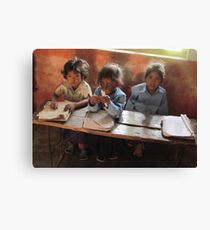 School children, Sarlahi, Nepal Canvas Print