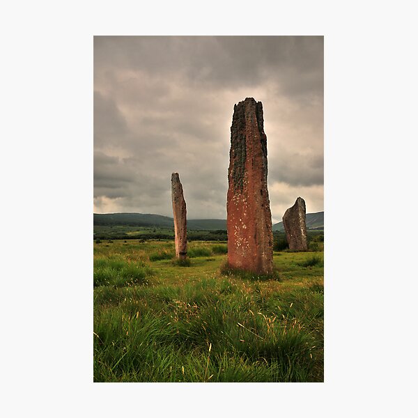 Machrie Moor standing stones Photographic Print