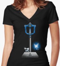 MASTER KEYBLADE Women's Fitted V-Neck T-Shirt