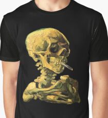Vincent Van Gogh - "Skull of a Skeleton with Burning Cigarette" Graphic T-Shirt