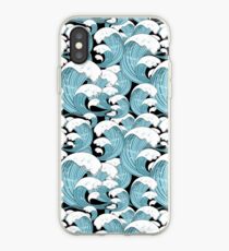 pattern of sea waves iPhone Case