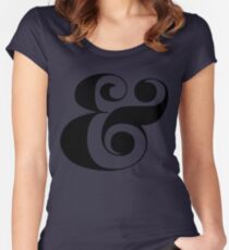 Ampersand (Eloquent Swash) Women's Fitted Scoop T-Shirt