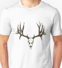 Camiseta unisex Cráneo de ciervo mula