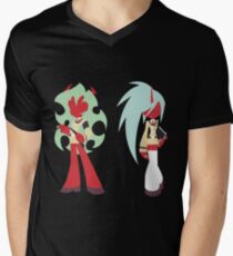 Simplistic Scanty & Kneesocks Men's V-Neck T-Shirt