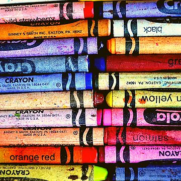 Crayola Jumbo Crayons Vintage Binney Smith Made in USA 2 Slightly Melted 