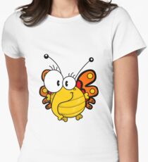 Cartoon butterfly Women's Fitted T-Shirt