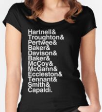 All Doctor - Hartnell to Capaldi, Without Hurt Women's Fitted Scoop T-Shirt