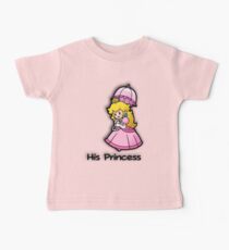 Mushroom Kingdom Couple: Peach Shirt Baby Tee