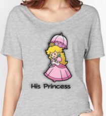 Mushroom Kingdom Couple: Peach Shirt Women's Relaxed Fit T-Shirt