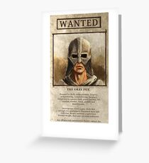 Wanted: The Gray Fox Greeting Card