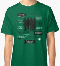 Stargate SG-1 - quotes (B/W design) Classic T-Shirt
